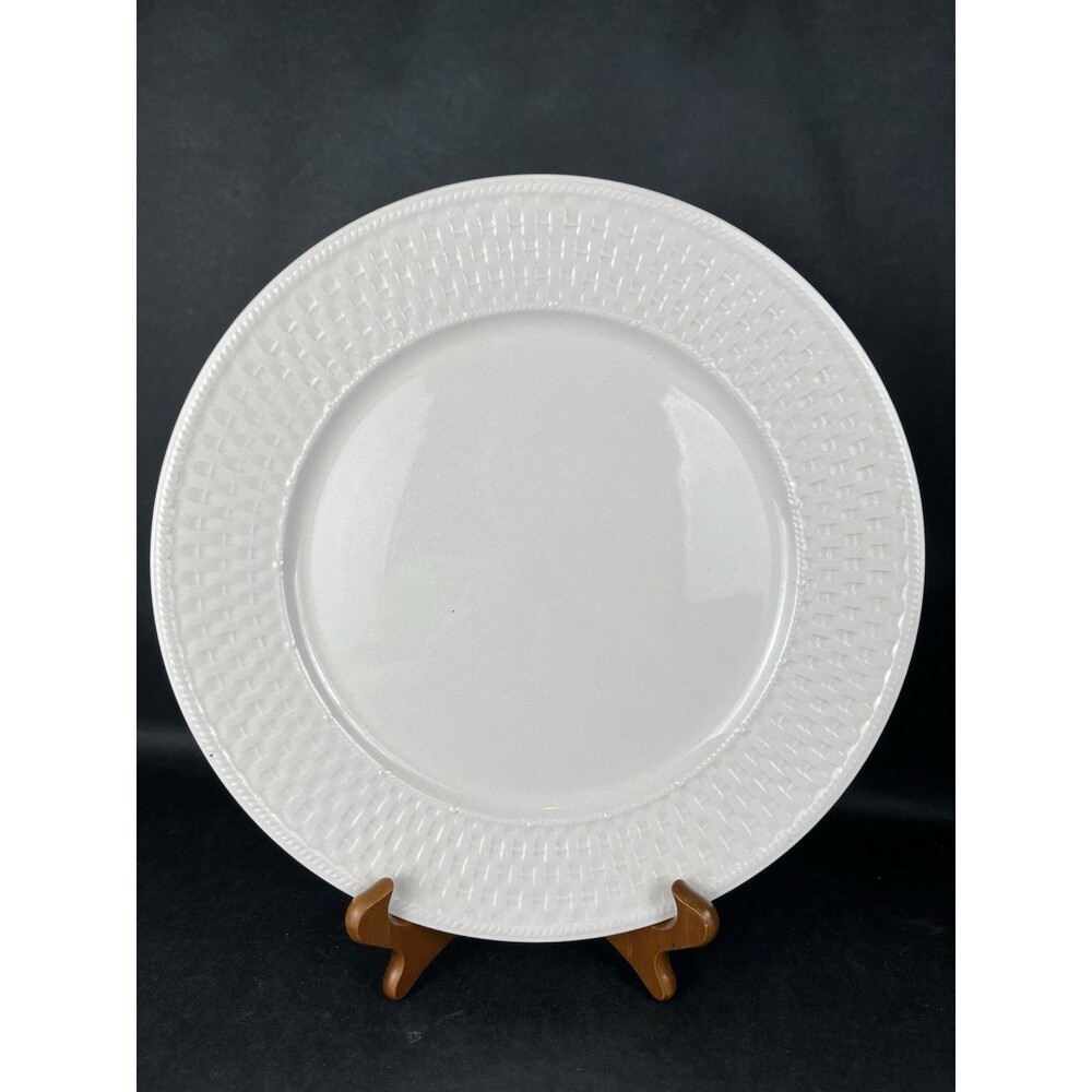 ONEIDA Wicker White Chop Plate/Platter Basket Weave Rim 12.5” Replacement